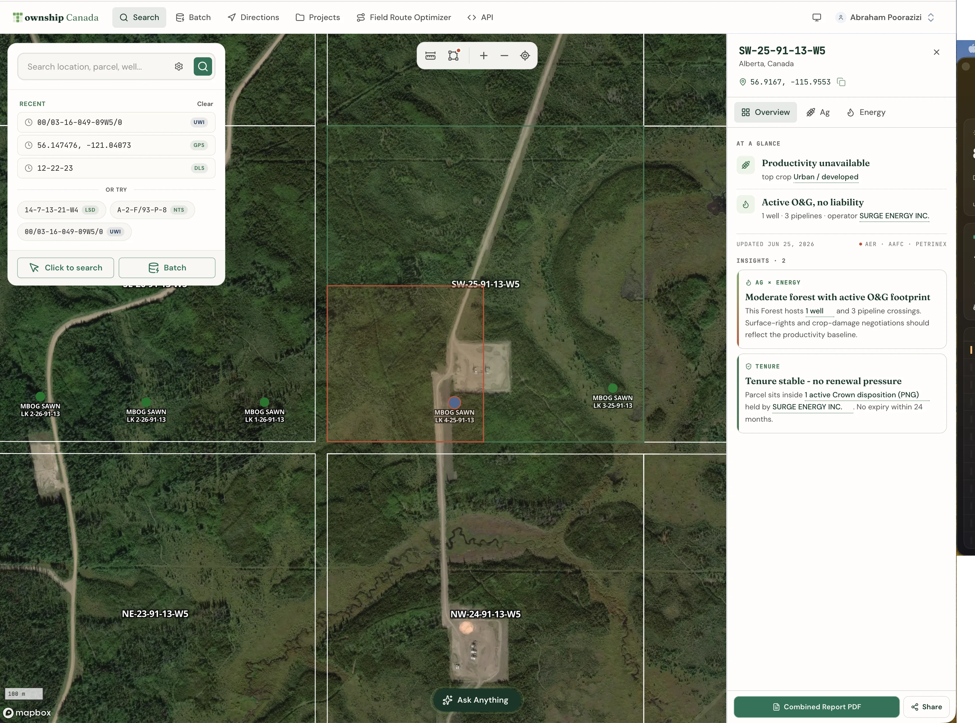 Township Canada in Alberta: Energy and Agriculture Data on the DLS Grid