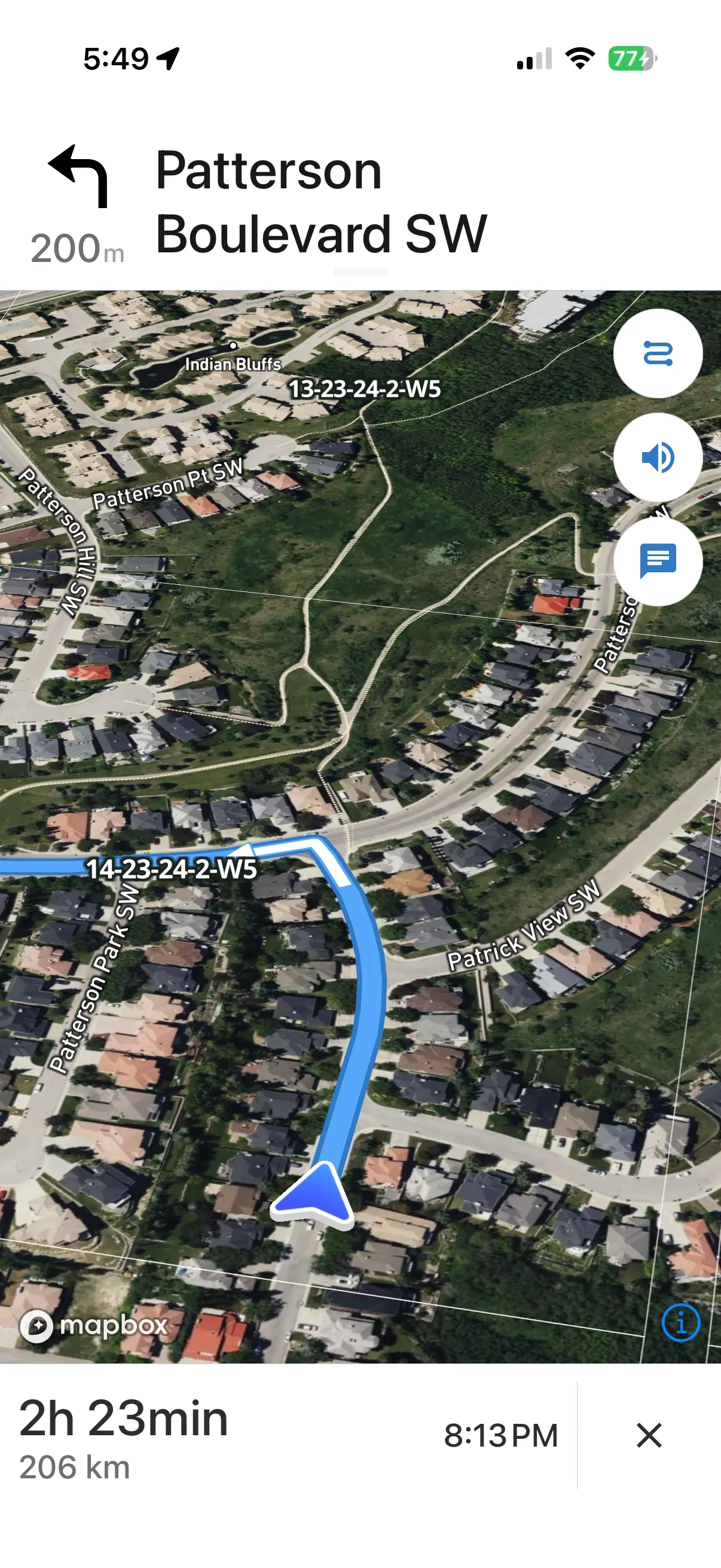 Mobile app directions