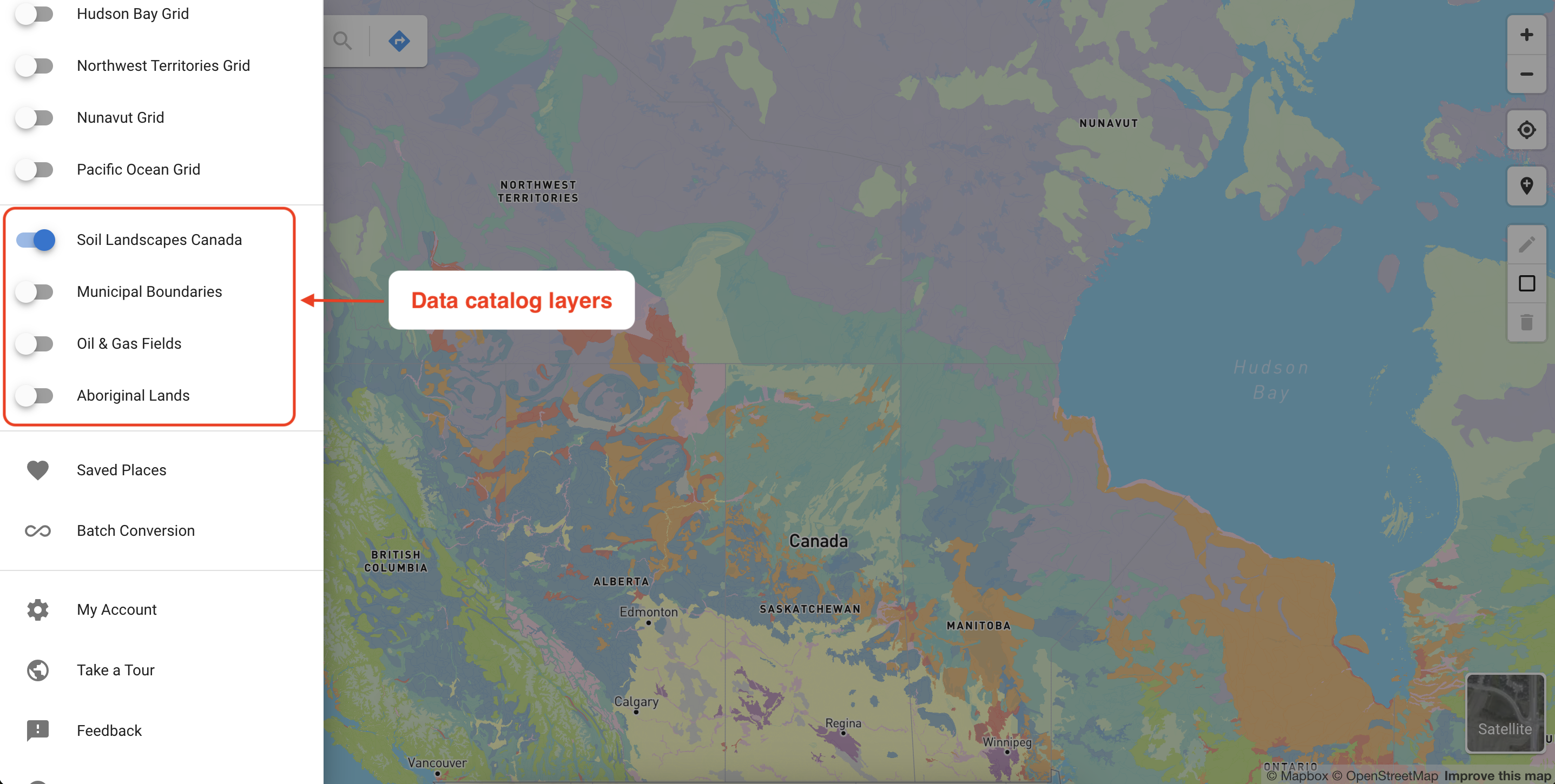 Township Canada Data Catalog