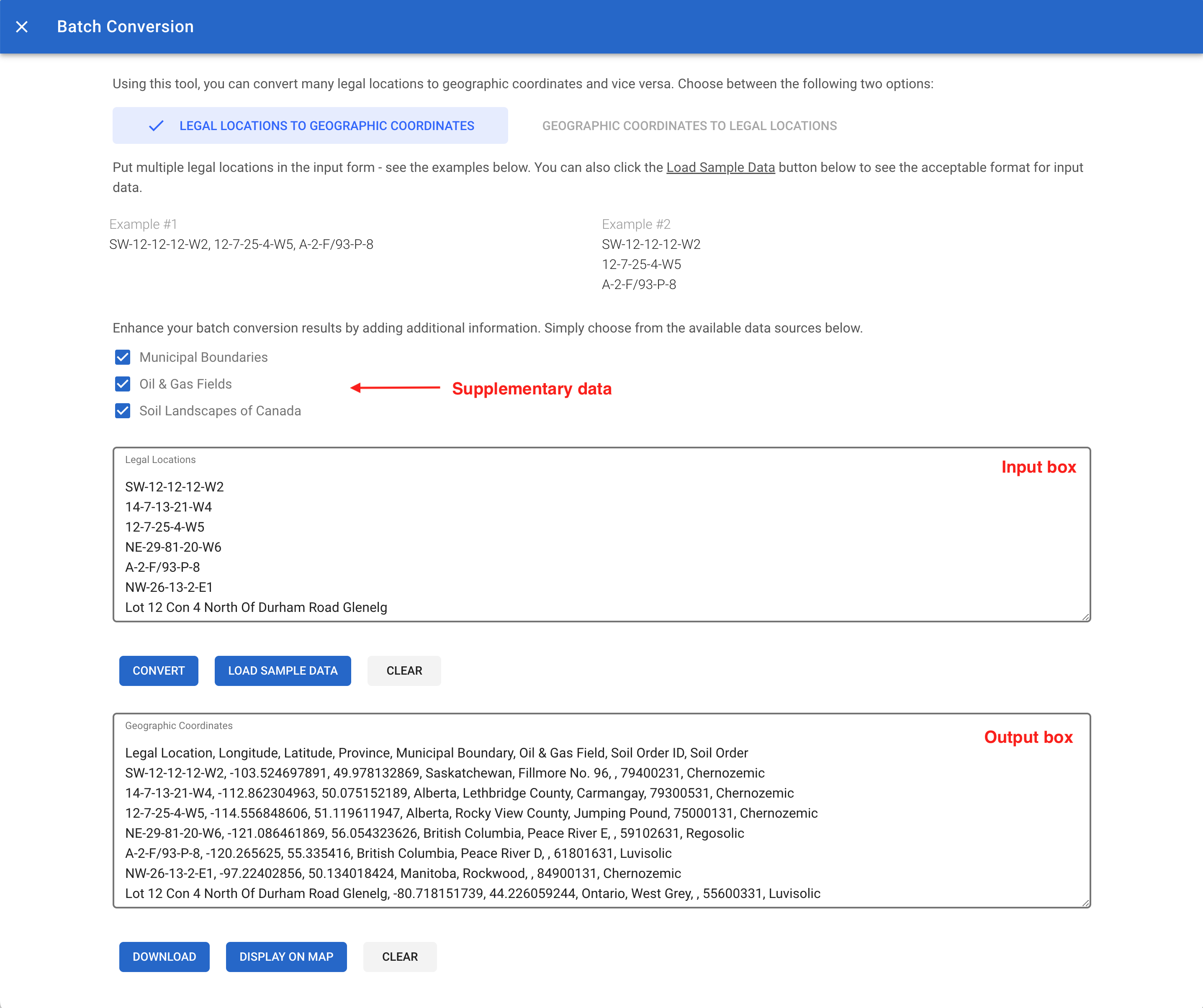 Batch conversion tool